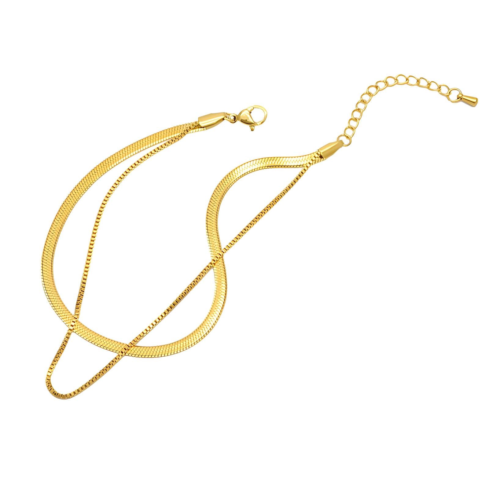 Flat Snake Chain Anklet