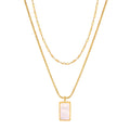 Necklace, 18K Gold Plated Steel