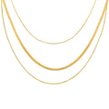 VYRA Waterproof Layered Gold Necklace - tarnish-free hypoallergenic jewellery NZ AU