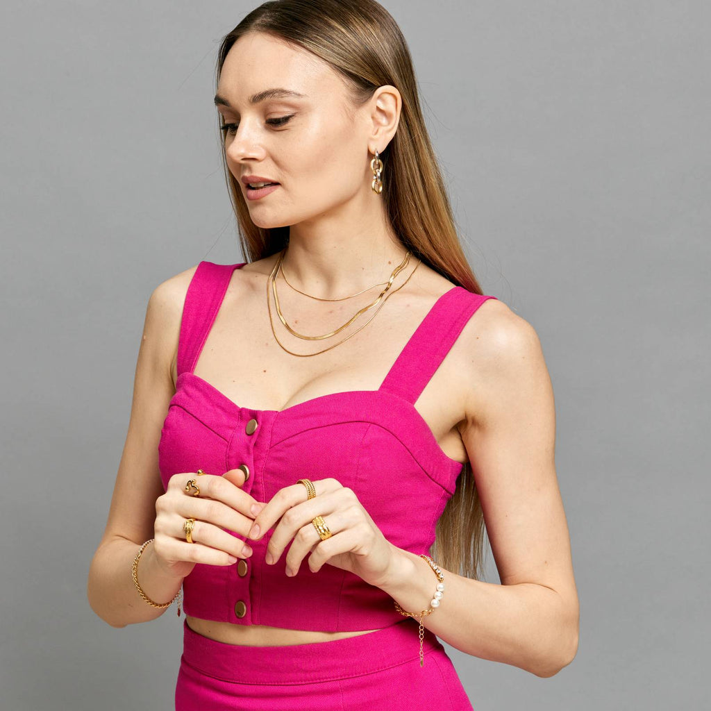 VYRA Waterproof Layered Gold Necklace - tarnish-free hypoallergenic jewellery NZ AU