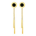 Earrings, 18K Gold Plated Steel