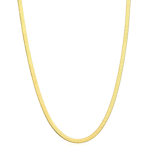 Cleo Classic Snake Chain Waterproof Gold Necklace for Women by VYRA Jewellery - waterproof tarnish-resistant gold necklace