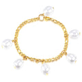 Bracelet, 18K Gold Plated Steel