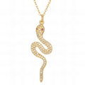 Snake Necklace, 18K Gold Plated Steel