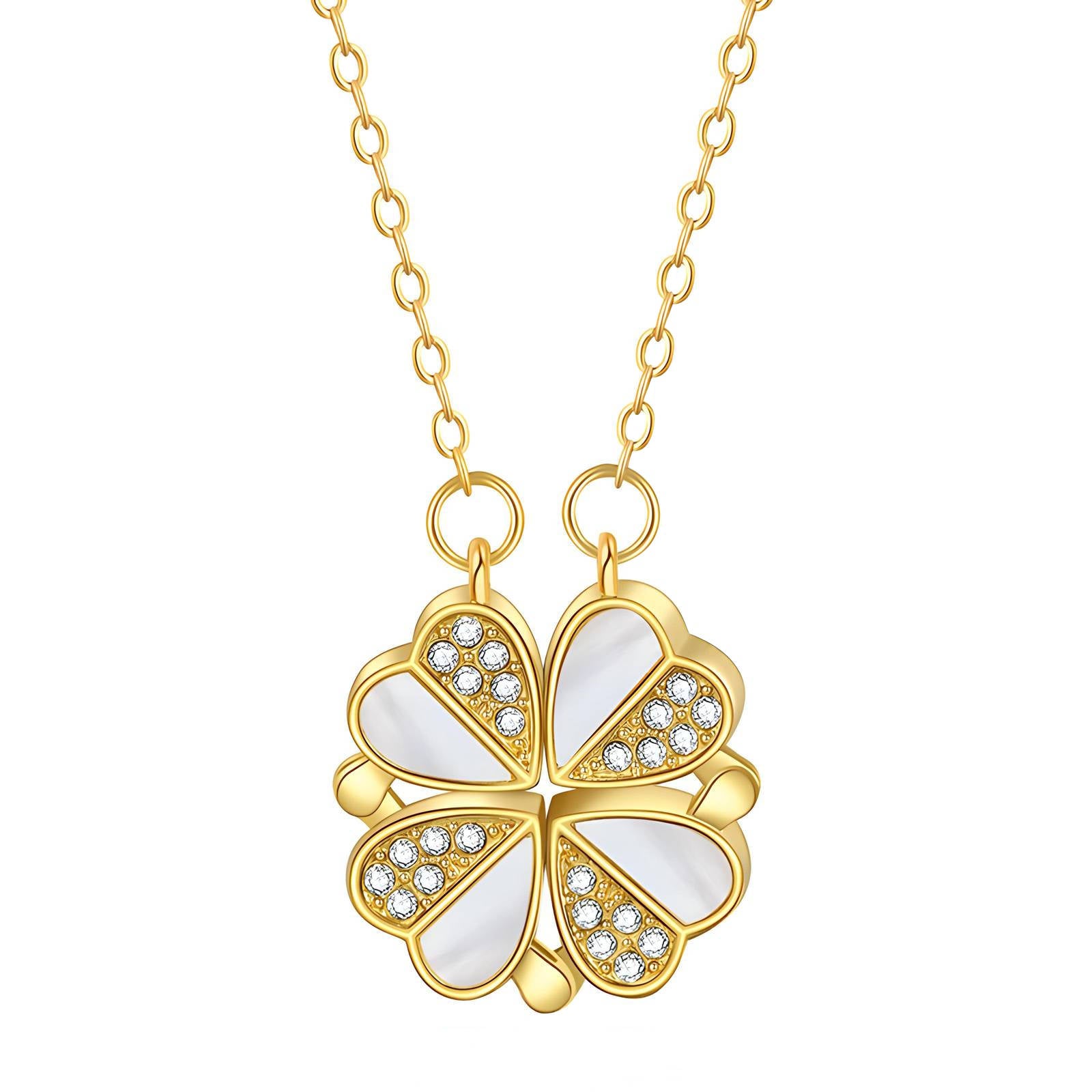 Necklace, 18K Gold Plated Steel