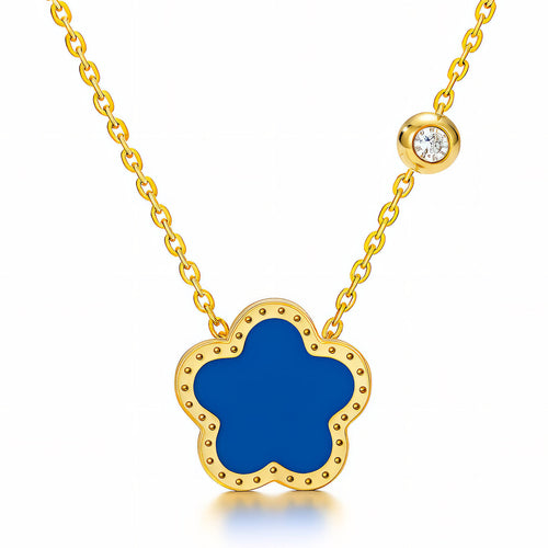 Gold Flower Necklace - waterproof tarnish-free hypoallergenic necklace by VYRA