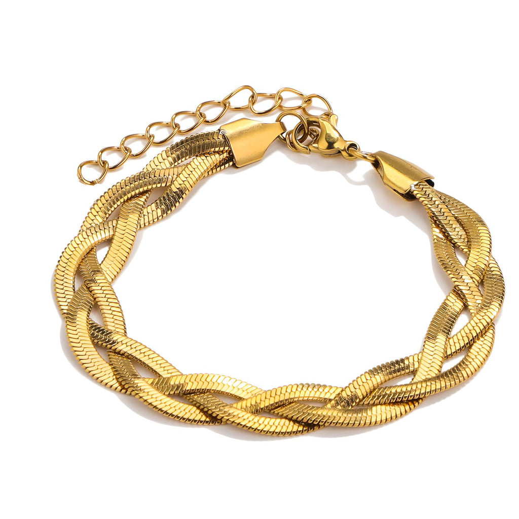 VYRA Waterproof Gold Fine Bracelet - tarnish-free hypoallergenic jewellery NZ AU