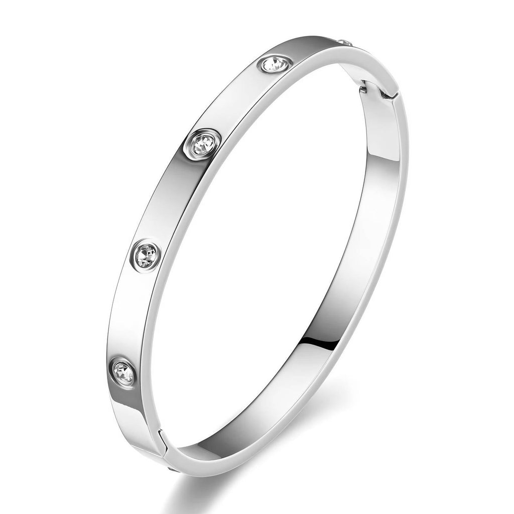 Celeste Stainless Steel Bangle Bracelet