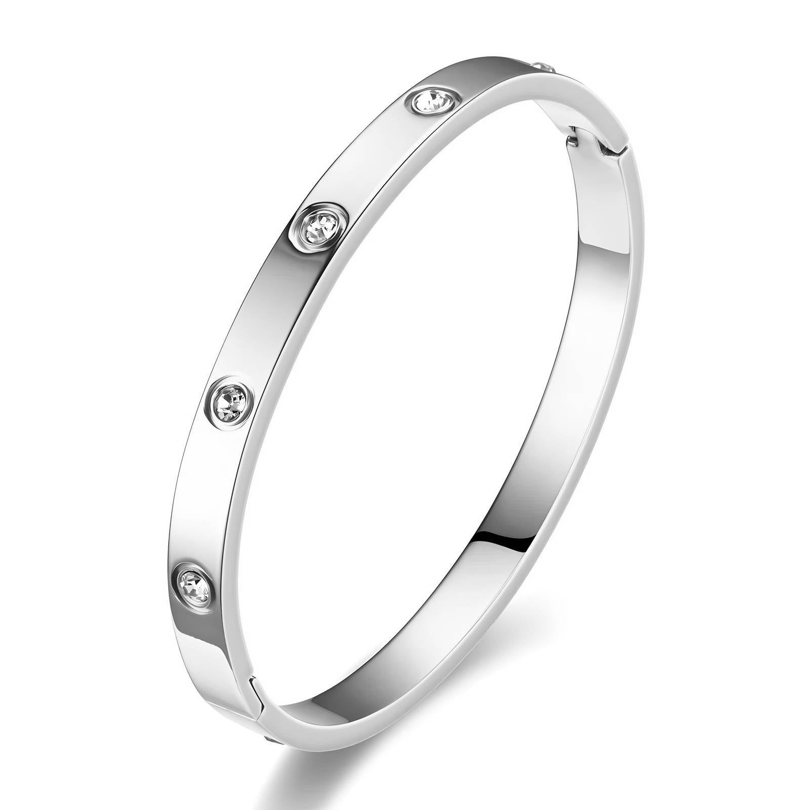 Celeste Stainless Steel Bangle Bracelet