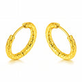 VYRA Waterproof Gold Hoop Earrings - tarnish-free hypoallergenic jewellery NZ AU