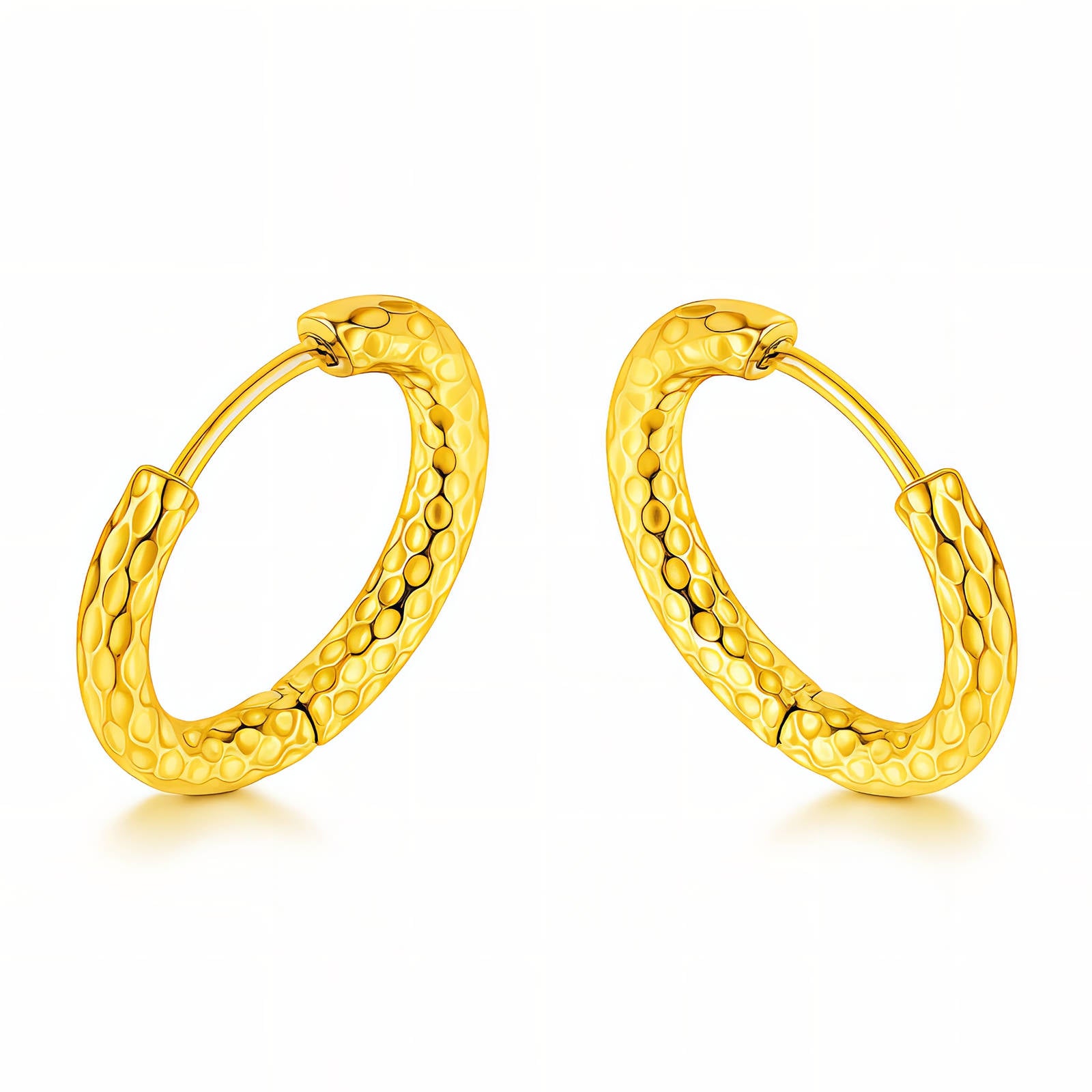 VYRA Waterproof Gold Hoop Earrings - tarnish-free hypoallergenic jewellery NZ AU