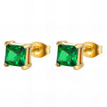 Earrings, 18K Gold Plated Steel