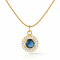 Gold Cubic Zirconia Necklace - waterproof tarnish-free hypoallergenic necklace by VYRA