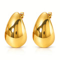Bold Sculptural Water-Drop Earrings