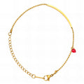 Heart Bracelet, 18K Gold Plated Steel
