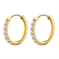 VYRA Waterproof Gold Hoop Earrings - tarnish-free hypoallergenic jewellery NZ AU