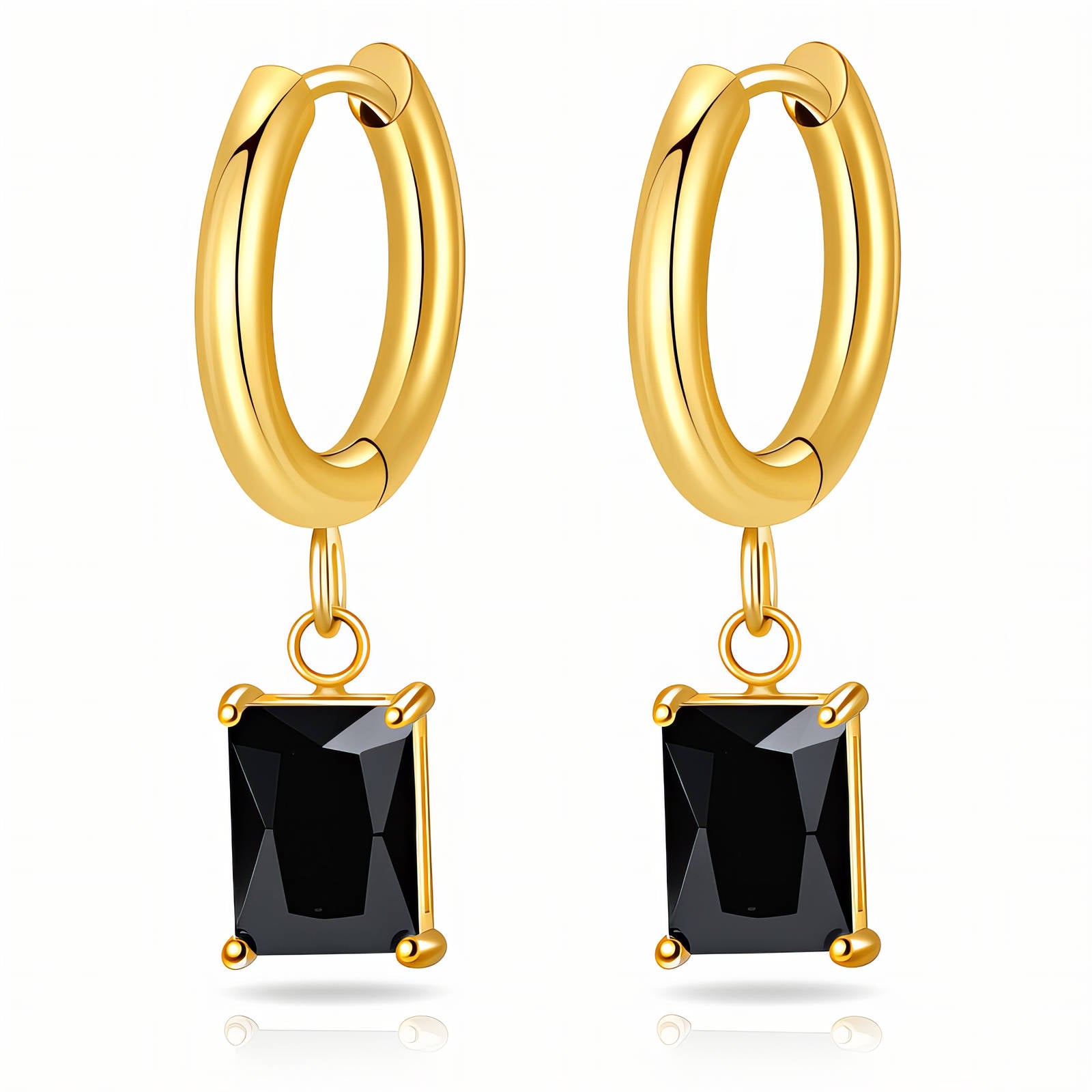 VYRA Waterproof Gold Hoop Earrings - tarnish-free hypoallergenic jewellery NZ AU