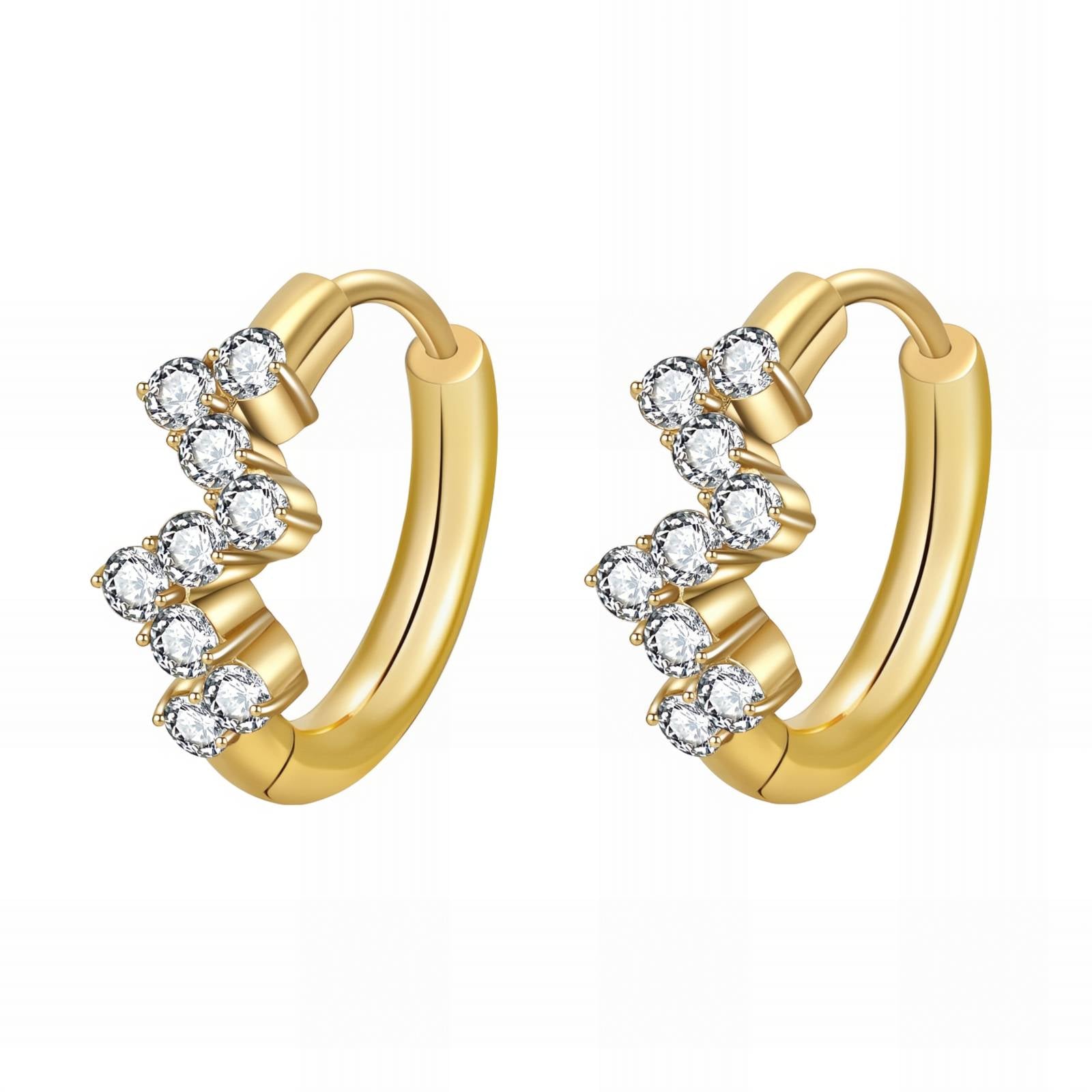VYRA Waterproof Gold Hoop Earrings - tarnish-free hypoallergenic jewellery NZ AU