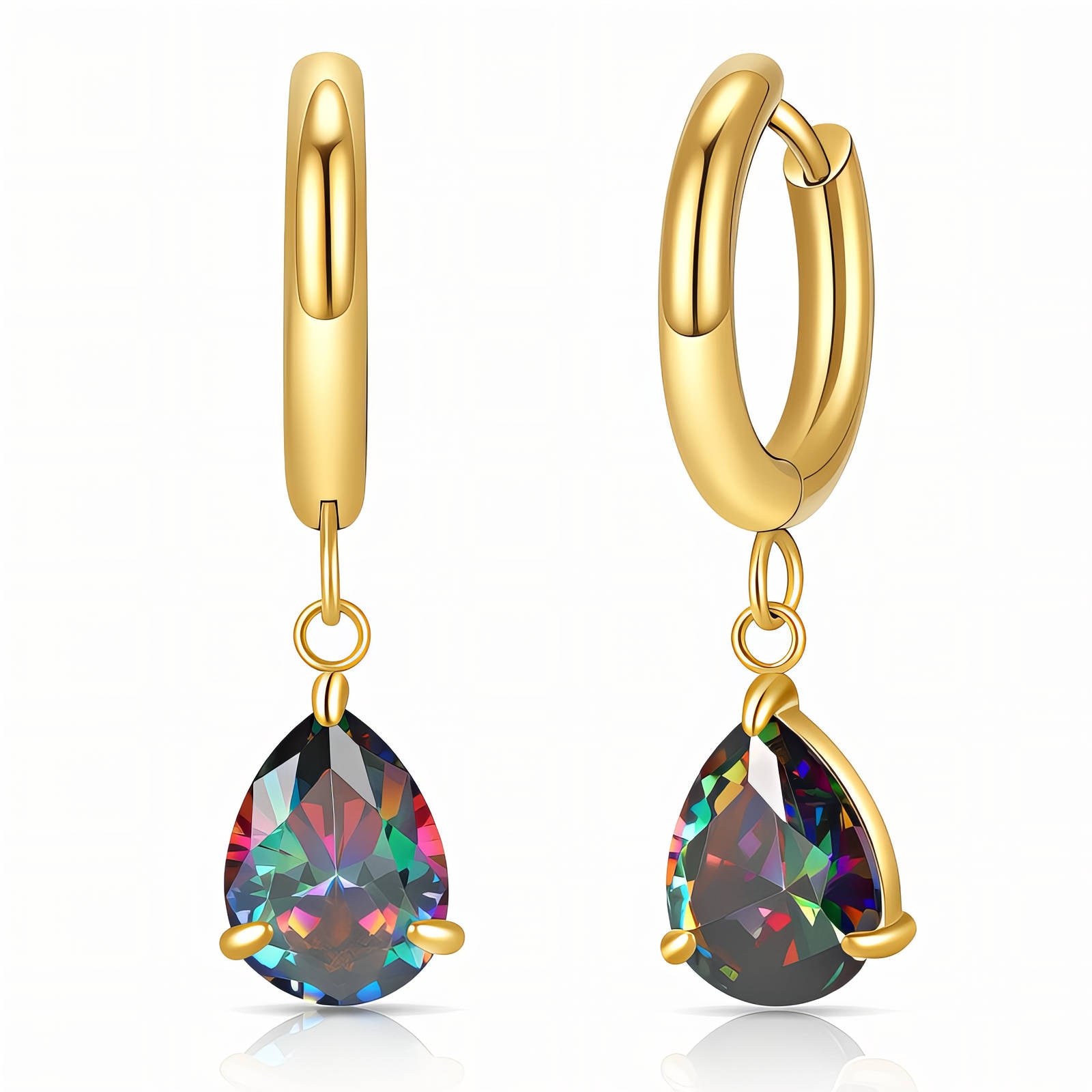 VYRA Waterproof Gold Hoop Earrings - tarnish-free hypoallergenic jewellery NZ AU