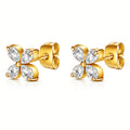VYRA Waterproof Gold Flower Stud Earrings - tarnish-free hypoallergenic jewellery NZ AU