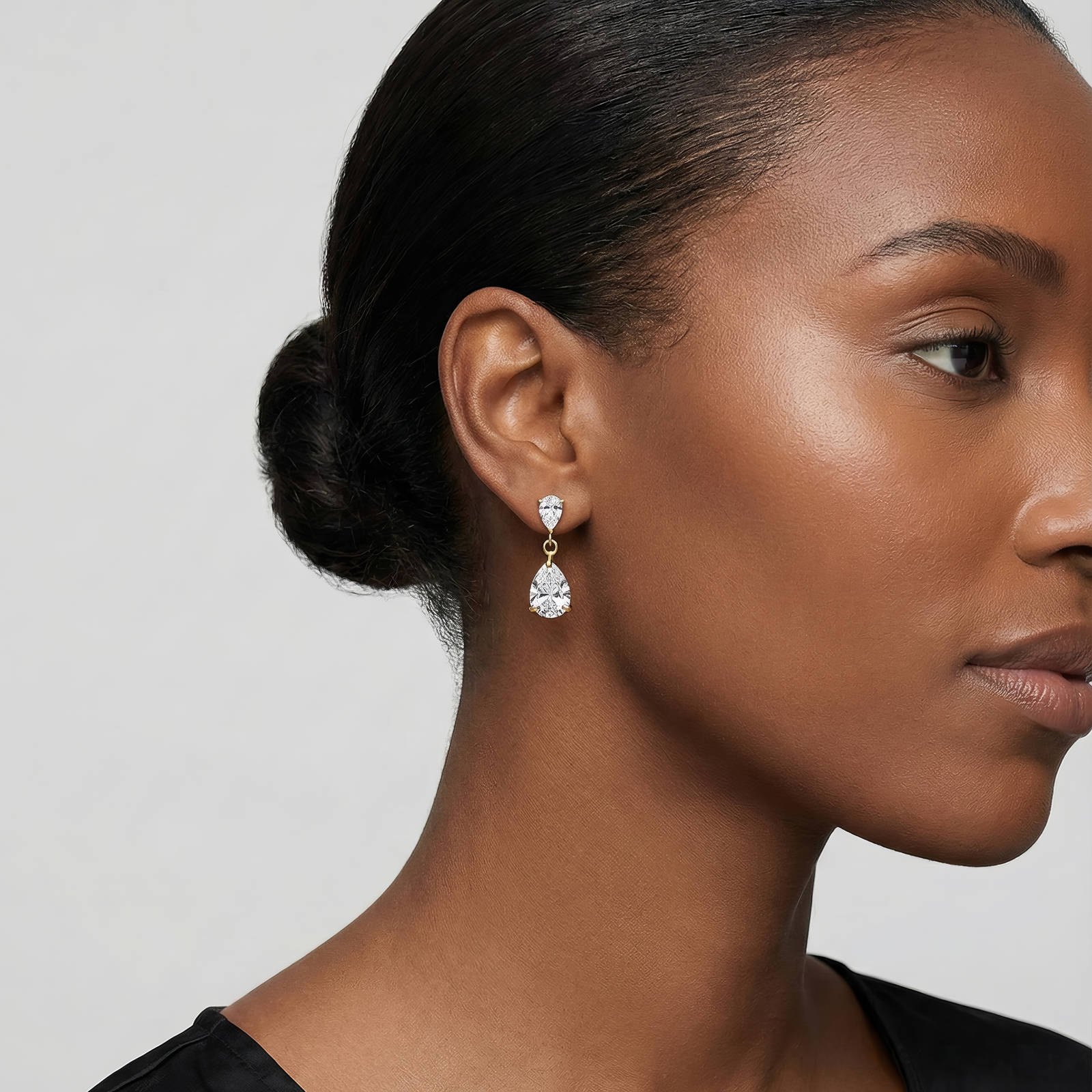 VYRA Waterproof Gold Drop Stud Earrings - tarnish-free hypoallergenic jewellery NZ AU