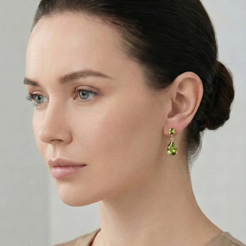 VYRA Waterproof Gold Drop Stud Earrings - tarnish-free hypoallergenic jewellery NZ AU