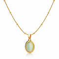 Necklace, 18K Gold Plated Steel