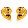 Seashells Earrings, 18K Gold Plated Steel
