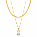 Necklace, 18K Gold Plated Steel