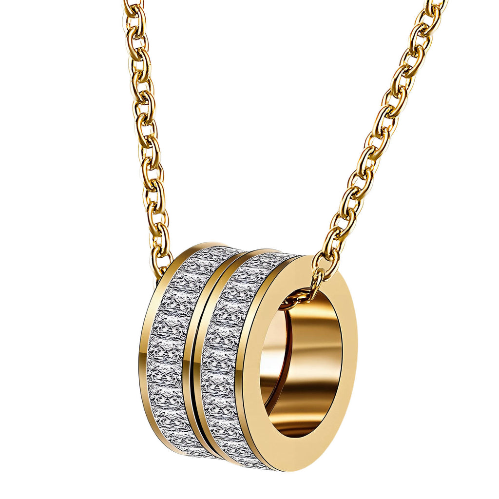 Necklace, 18K Gold Plated Steel