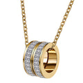Necklace, 18K Gold Plated Steel