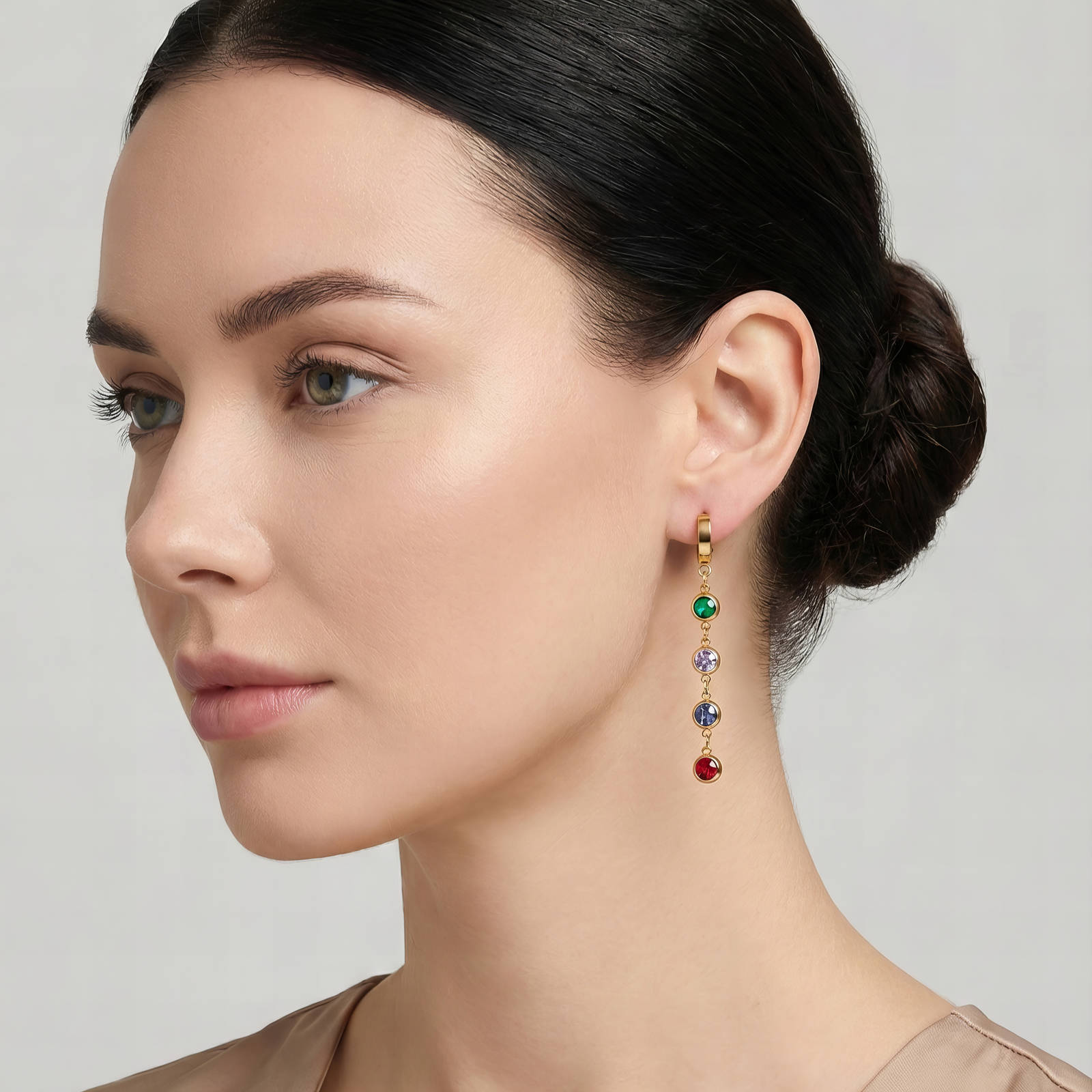 VYRA Waterproof Gold Hoop Earrings - tarnish-free hypoallergenic jewellery NZ AU