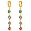 VYRA Waterproof Gold Hoop Earrings - tarnish-free hypoallergenic jewellery NZ AU