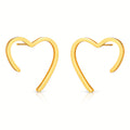 Amora Open Heart Waterproof Gold Earrings for Women