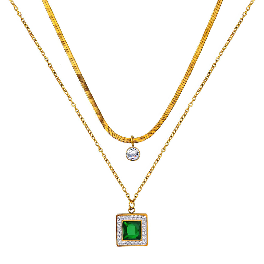 VYRA Waterproof Gold Pendant Necklace - tarnish-free hypoallergenic jewellery NZ AU