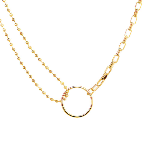 Gold Circle Necklace - waterproof tarnish-free hypoallergenic necklace by VYRA