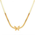 Gold Butterfly Necklace - waterproof tarnish-free hypoallergenic necklace by VYRA