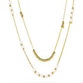Gold Pearl Necklace (38+ - waterproof tarnish-free hypoallergenic necklace by VYRA