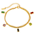 Gold Cubic Zirconia Bracelet - waterproof tarnish-free hypoallergenic bracelet by VYRA
