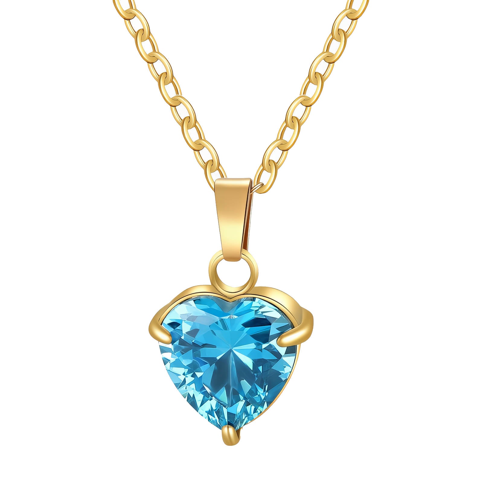 VYRA Waterproof Gold Heart Necklace - tarnish-free hypoallergenic jewellery NZ AU