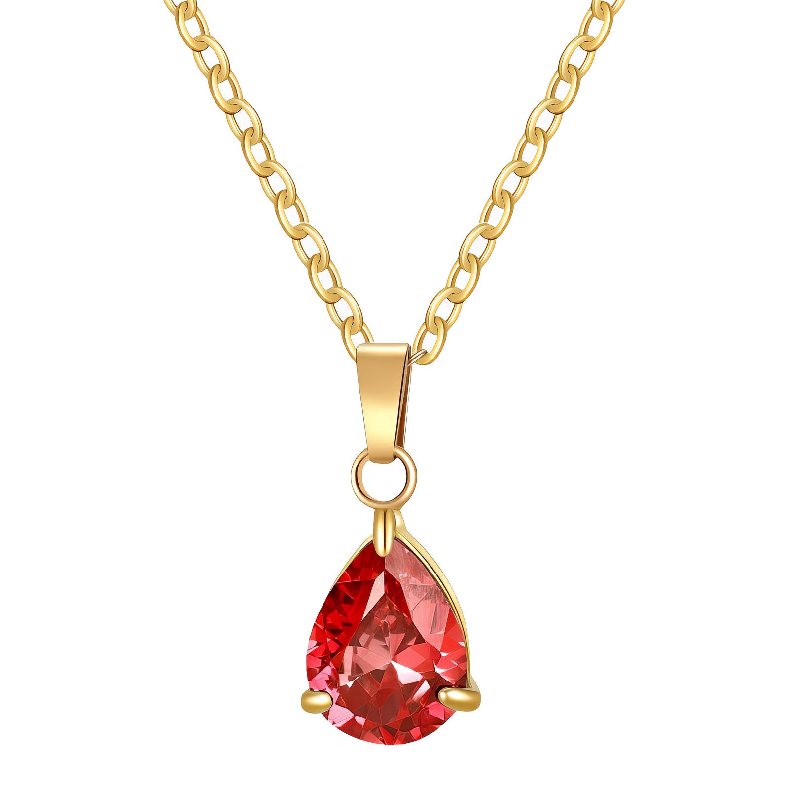 VYRA Waterproof Gold Teardrop Necklace - tarnish-free hypoallergenic jewellery NZ AU