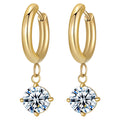 VYRA Waterproof Gold Hoop Earrings - tarnish-free hypoallergenic jewellery NZ AU