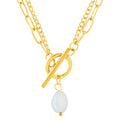 Gold Freshwater Pearl Necklace - waterproof tarnish-free hypoallergenic necklace by VYRA