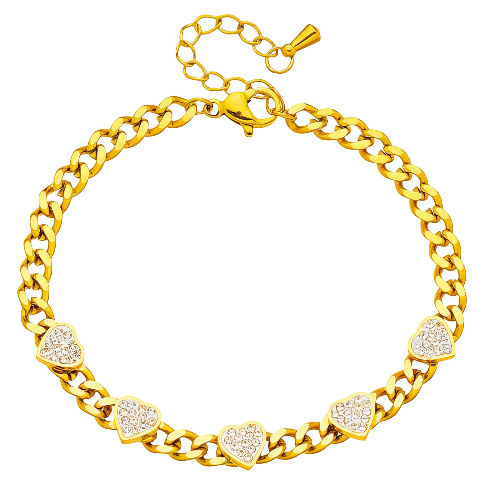 Eternal Love Heart Chain Bracelet