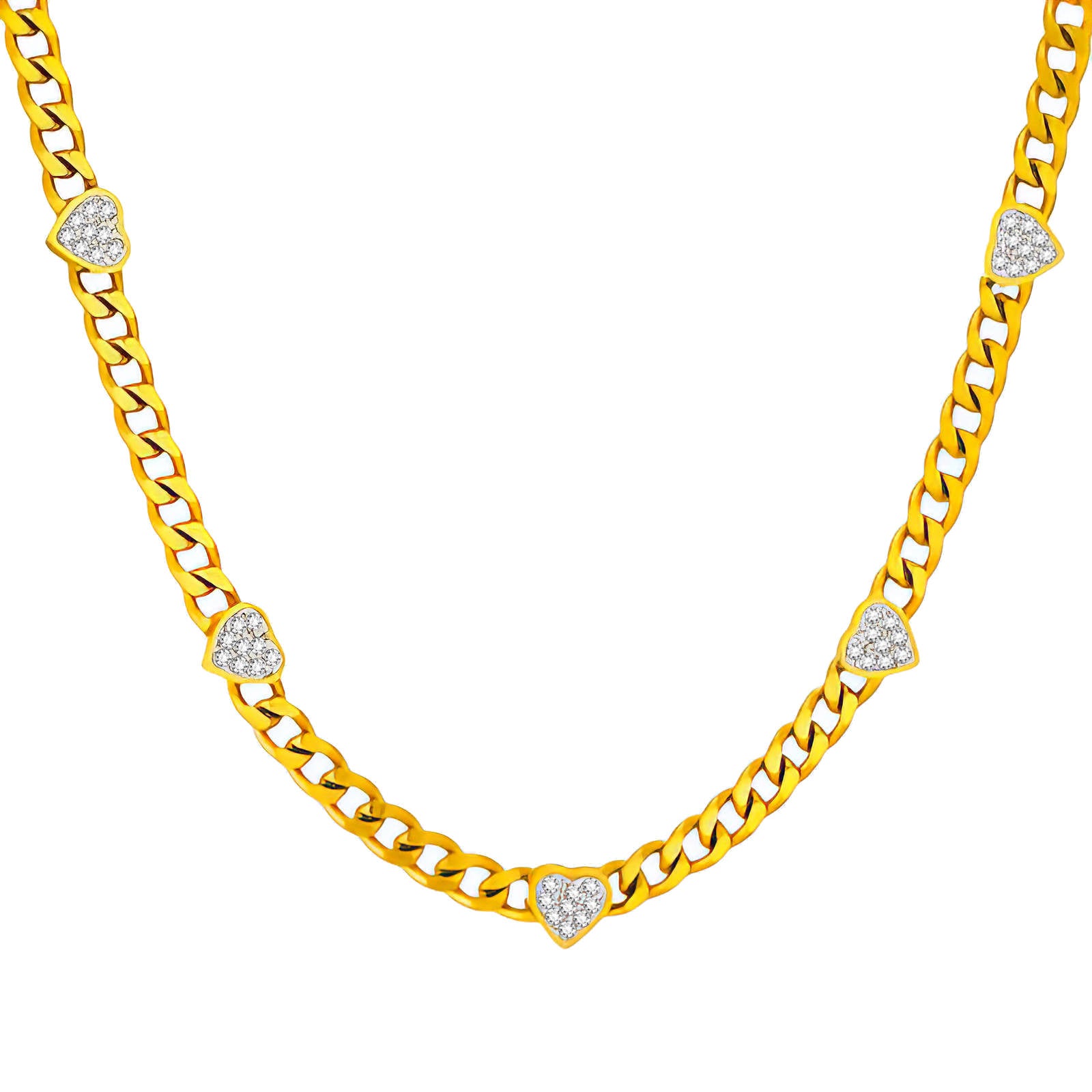 Waterproof Crystal Heart Necklace | VYRA Jewellery – Vyra