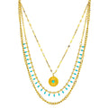 Necklace, 18K Gold Plated Steel