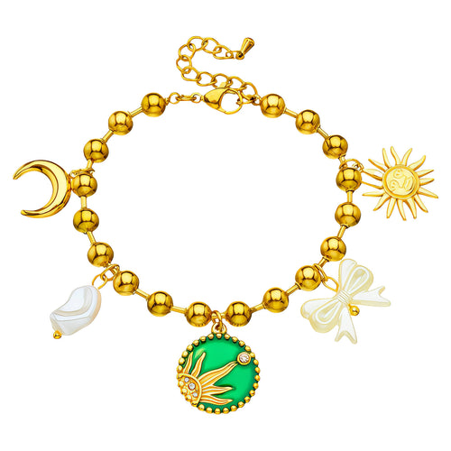 Gold Sun Bracelet - waterproof tarnish-free hypoallergenic bracelet by VYRA
