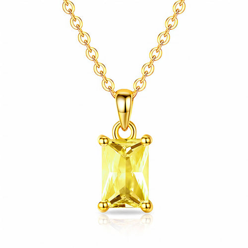 Gold Cubic Zirconia Necklace - waterproof tarnish-free hypoallergenic necklace by VYRA