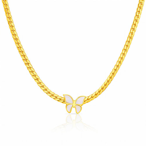 Gold Butterflie Necklace - waterproof tarnish-free hypoallergenic necklace by VYRA