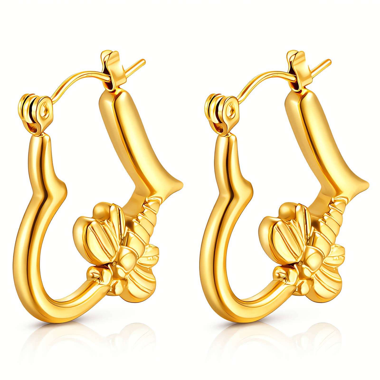 Gold Bees Earrings - waterproof tarnish-free hypoallergenic earrings by VYRA
